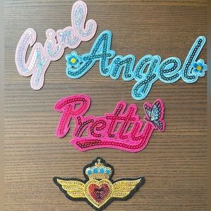 Sequined Iron On Patches-Sweet Girl Style